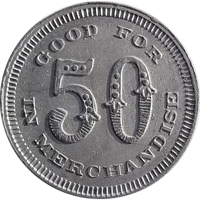 50 Cents - Musick Mercantile Co. ND back