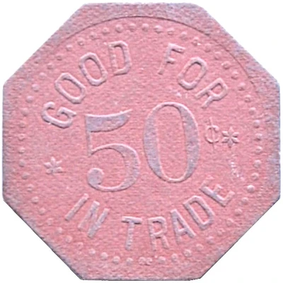 50 Cents - O. Paape (South Saint Paul, Minnesota) ND back