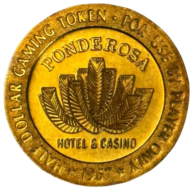 50 Cents - Ponderosa Hotel and Casino Reno, Nevada front