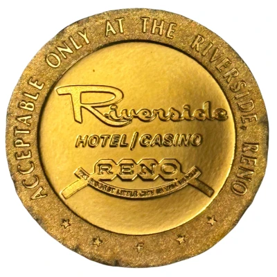 50 Cents - Riverside Hotel and Casino Reno, Nevada back