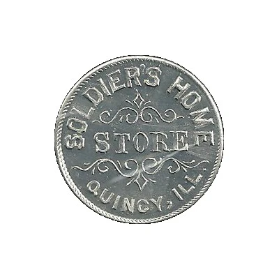 50 Cents - Soldier's Home Store Quincy, ILL. ND front