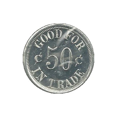50 Cents - Soldier's Home Store Quincy, ILL. ND back