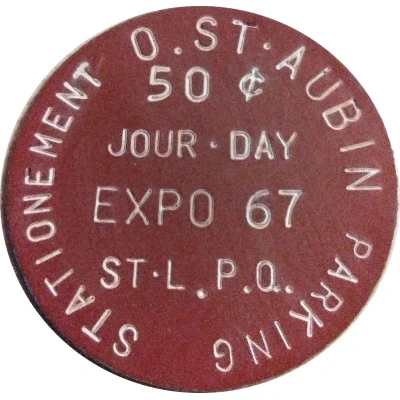 50 Cents - St. Aubin Jour-Day, Red ND front
