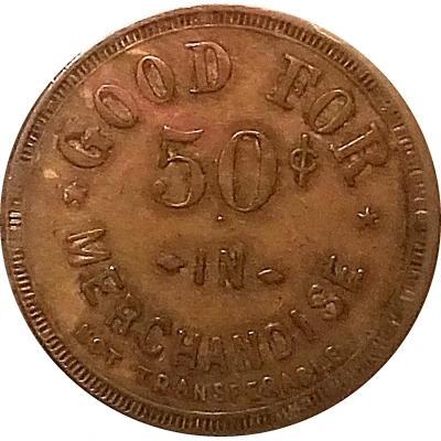 50 Cents - Wm. J. Schwartz (Hanover, Kansas) ND back