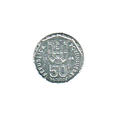 50 Escudos Miniature coin front