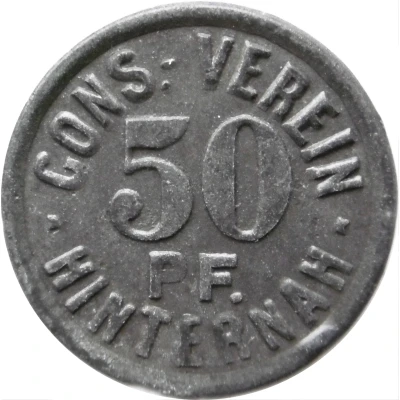 50 Pfennigs - Cons.-Verein (Hinternah) ND front