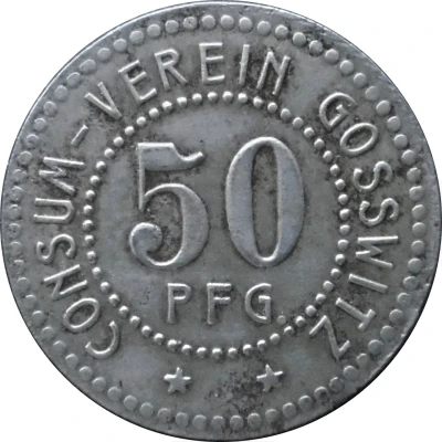 50 Pfennigs Consum Verein Gosswitz front