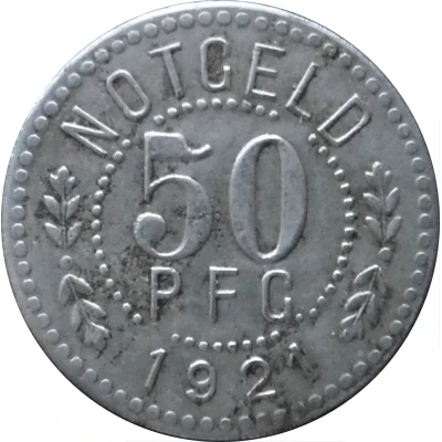 50 Pfennigs Consum Verein Gosswitz back