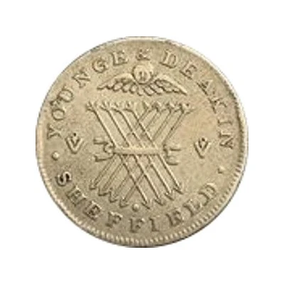 6 Pence Token Yorkshire/Sheffield front