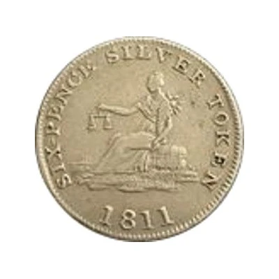 6 Pence Token Yorkshire/Sheffield back
