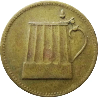 6 Pfennigs - Beer Token ND front