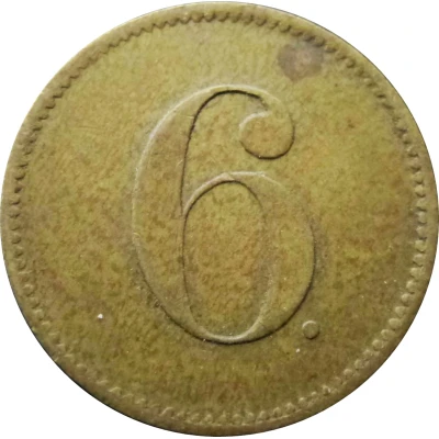 6 Pfennigs - Beer Token ND back