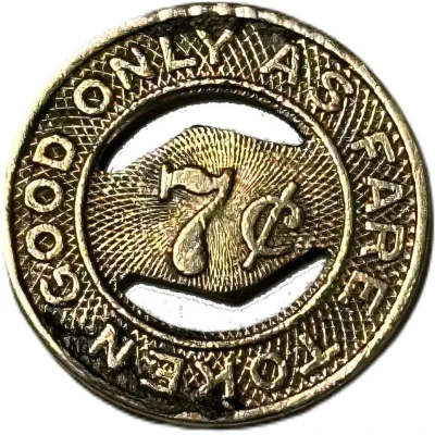 7 Cents - Birmingham Electric Co. Birmingham, Alabama ND back