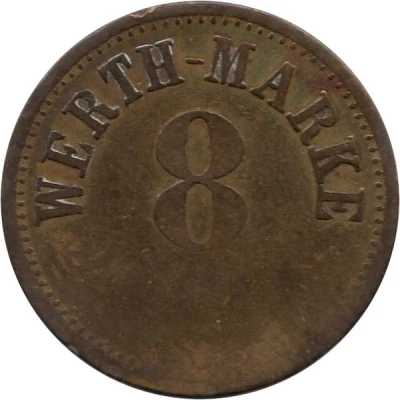 8 Pfennigs (Werth-Marke) ND front