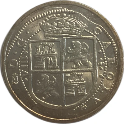 8 Reales - Charles II replica back