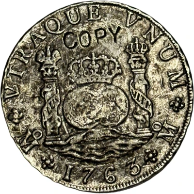 8 Reales - Charles III Replica ND back