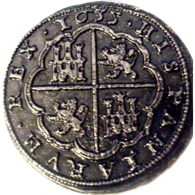 8 Reales - Philip IV replica ND back