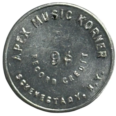 9 Cents - Apex Music Korner (Schenectady, New York) ND front