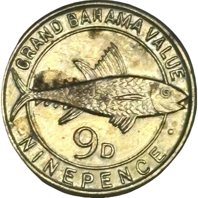 9 Pence - Grand Bahama Club Freeport ND back