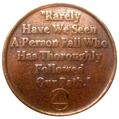 Affirmation Medallion - Carry The Message - Recovery Works! ND back