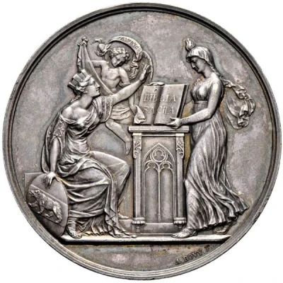 Anniversary Medal of 2 Thalers - Reformation in Bern back