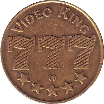 Arcade Token - Video King 777 ND front