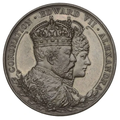Award - Edward VII Attendance Medal; Vaughton, bronze front