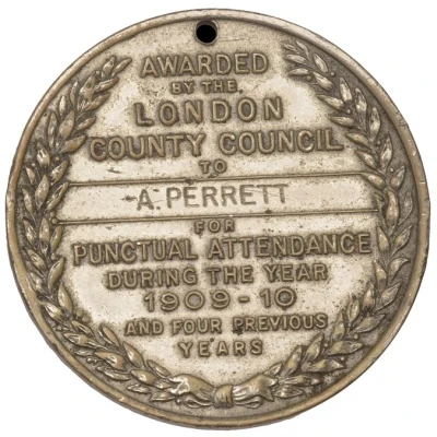 Award - Edward VII Attendance Medal back
