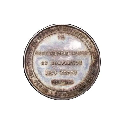 Award Thomas Guy Nursing Medal back