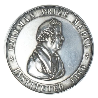 Award - Victoria Coleman Prize Medal front