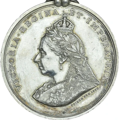 Award - Victoria Royal Niger Company Medal; silver ND front