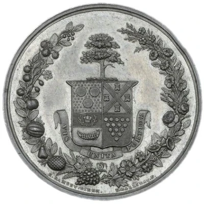 Award - William IV Royal Devon & Cornwall Botanical & Horticultural Society; white metal ND front