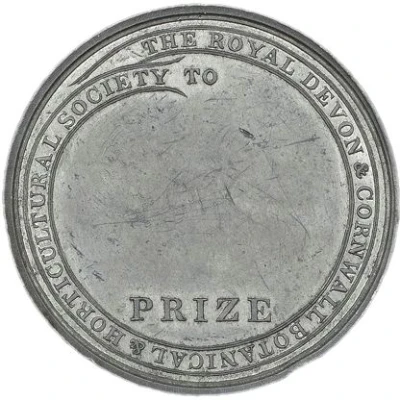 Award - William IV Royal Devon & Cornwall Botanical & Horticultural Society; white metal ND back