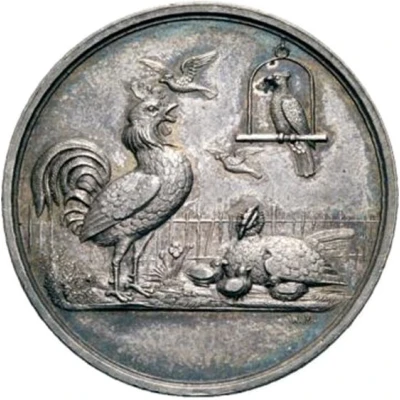 Award medal - Exhibition of the bird lovers' associations in Württemberg Schwäbisch Hall back