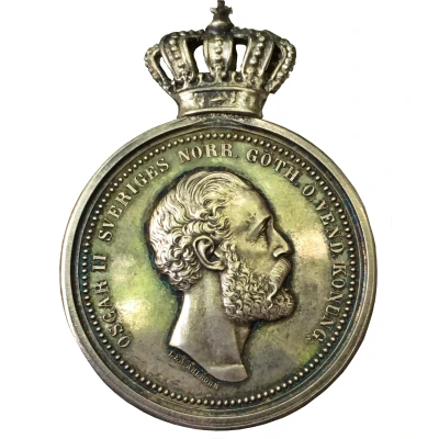 Award medal - Oscar II (Royal Patriotic Society) ND front