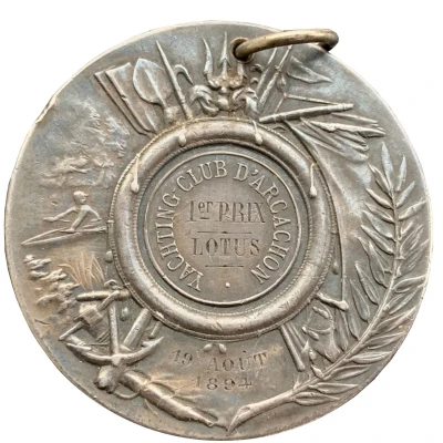 Award medal - Yachting Club Arcachon ND back