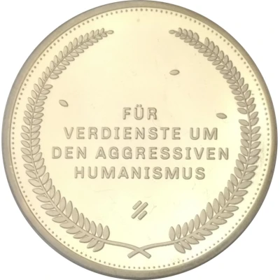 Award medal for Aggressive Humanism ND back