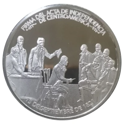 Banco Atlántida: Independence Bicentennial Anniversary Commemoration Medal front