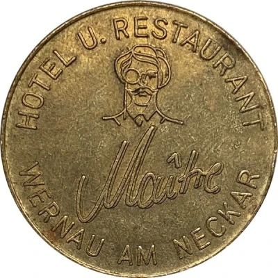 Beer Token - Hotel U. Restaurant (Wernau, Baden-Württemberg) ND back
