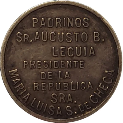 Benediction of Augusto B. Legia Medal Lima, Peru front