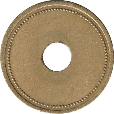 Blank Token (With a hole; Brass; 30 mm) ND back