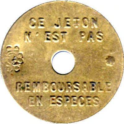 Bon pour un trajet de 25 Centimes OTL Lyon [69] front