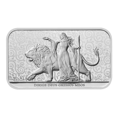 Bullion Bar - 1 oz Silver Una and the Lion front