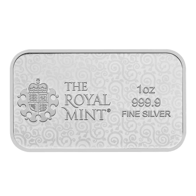 Bullion Bar - 1 oz Silver Una and the Lion back