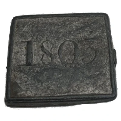 COMMUNION TOKEN Durness, Scottland back