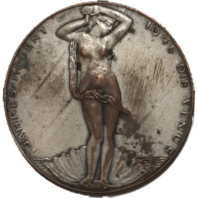 Calendar Medal 1948 Jahresregent Venus back