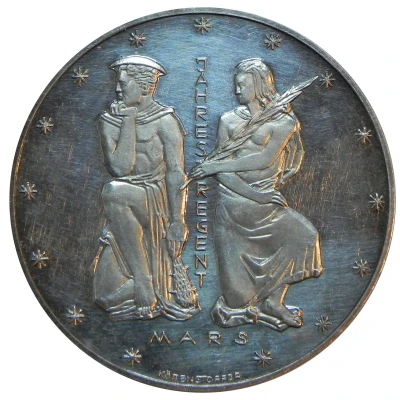 Calendar Medal 1967 Jahresregent Mars back