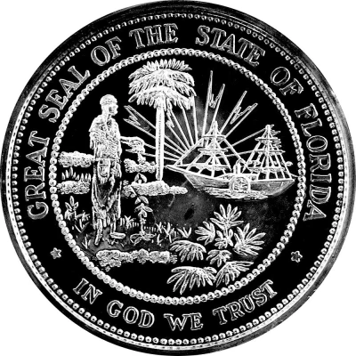 Capitol Medals Tallahassee, Florida back