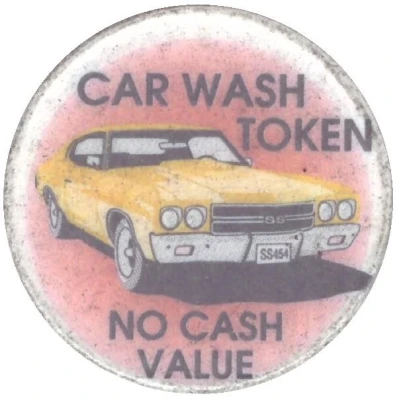 Car Wash Token - Chevy Chevelle SS454 ND front