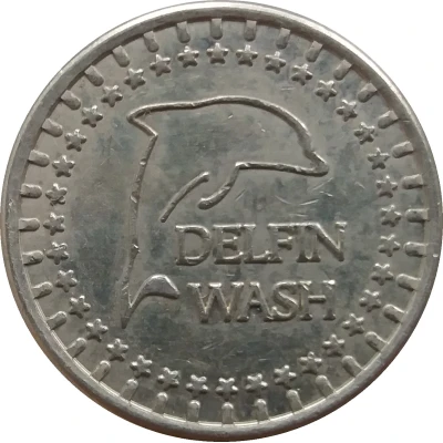 Car Wash Token - Delfin Wash ND front